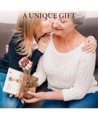 3D Wooden Flower, TW041 DIY Craft Kit for Adults, Floral Decor for Table, Centerpiece, Gift for Women