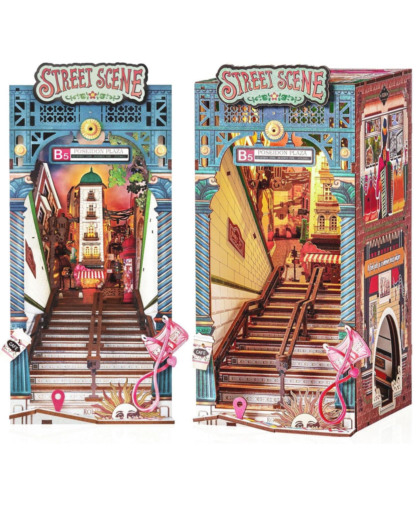 Детские конструкторы Robotime Subway Street Scene 3D Puzzle, 196-Piece Building Set, Ages 14+ — фото 1
