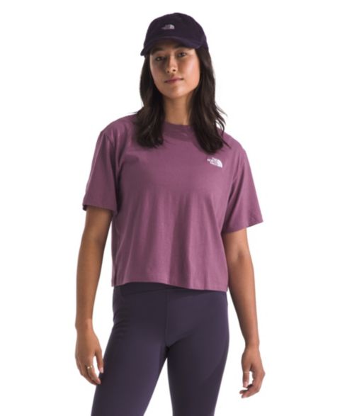 Женская футболка The North Face Evolution Simple Dome Cropped T-Shirt, цвет: Фиолетовый