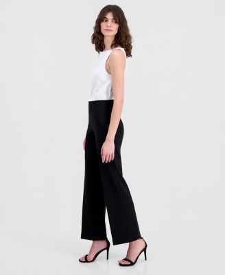 Women's High-Rise Wide-Leg Pull On Pants  