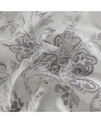Westport Floral Tie-Top Sheer Window Curtain