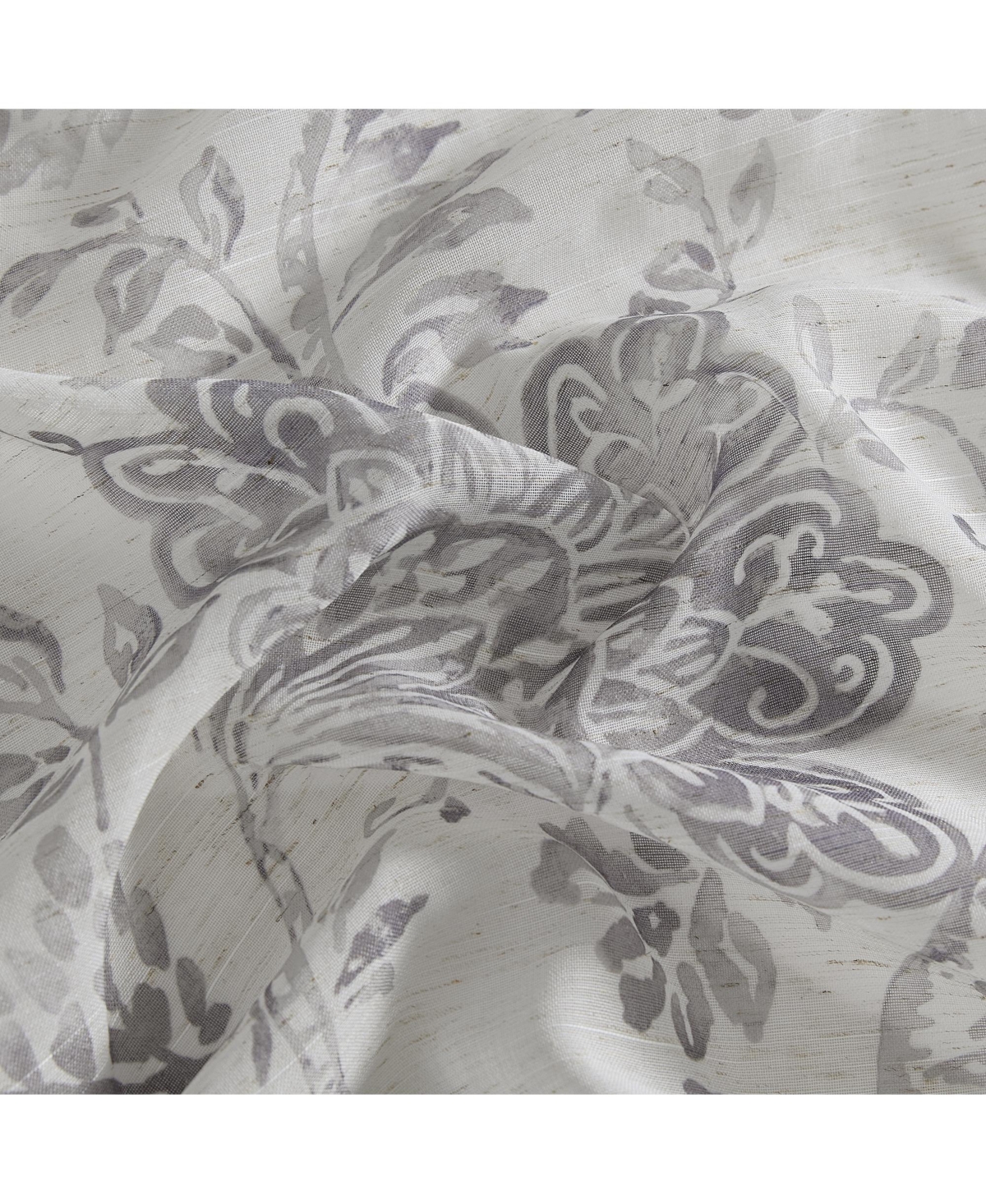 Elrene Home Fashions Westport Floral Tie-Top Sheer Window Curtain