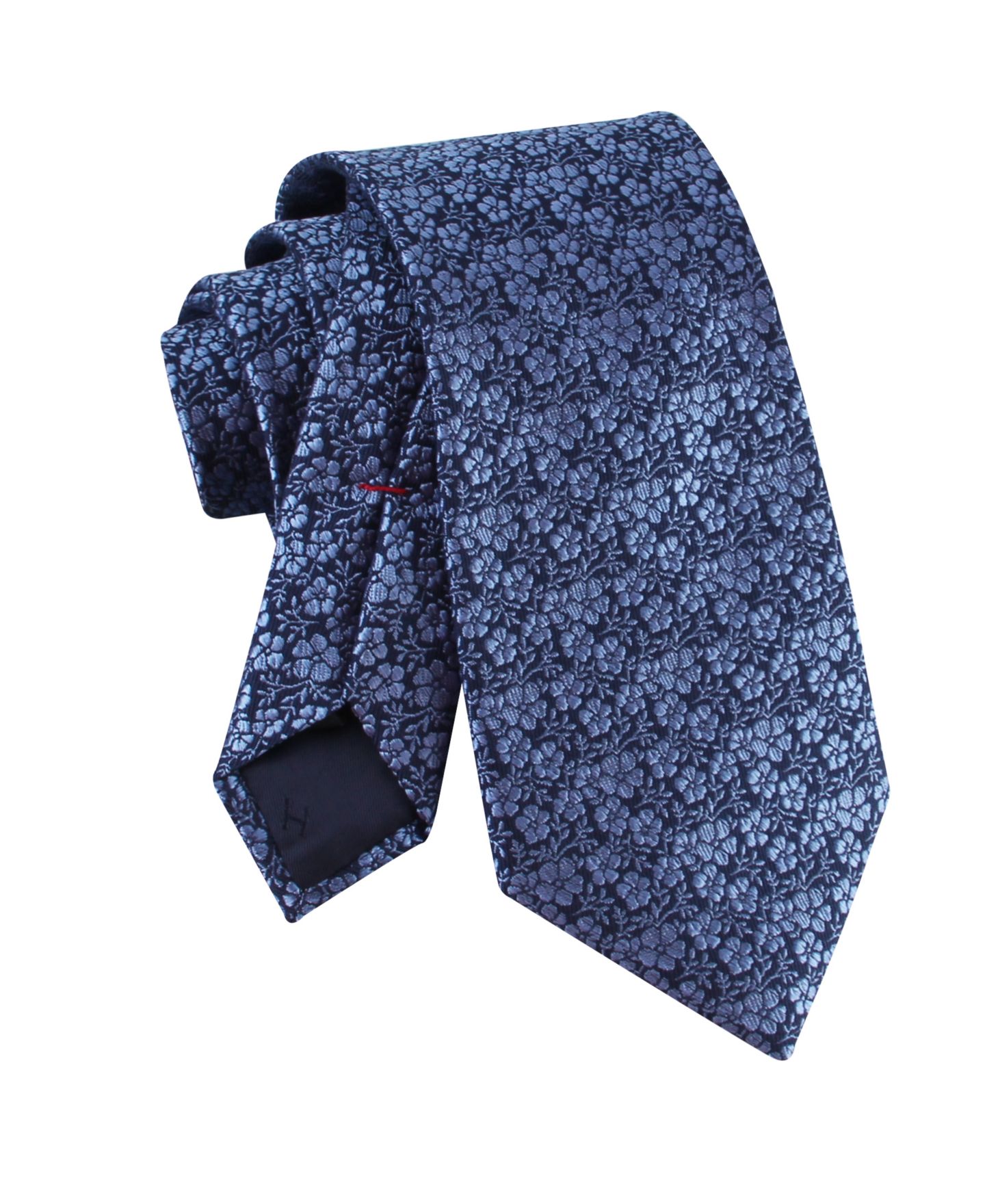 Мужской галстук Tommy Hilfiger Bartelt Floral Pattern Tie, цвет: Тёмно-синий — фото 4
