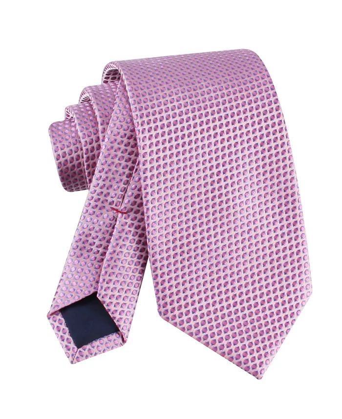 Men's Hans Micro Geometric Motif Pattern Tie - thumbnail 4