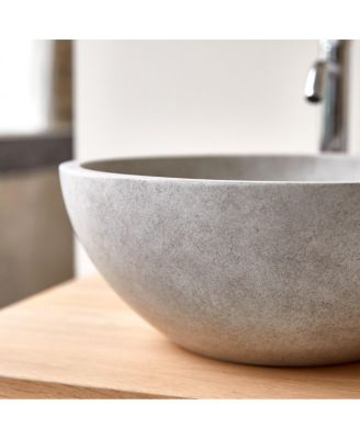 Micha round confetti terrazzo basin