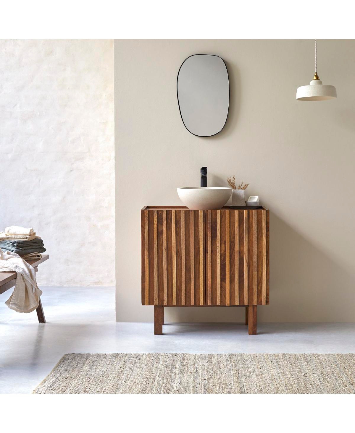 Tikamoon 80 cm Mango Wood Milo Vanity Unit