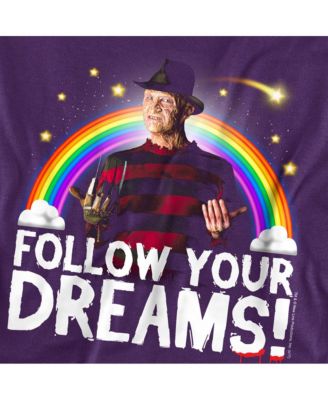 Men's Nightmare On Elm Street Follow Your Dreams T Shirt