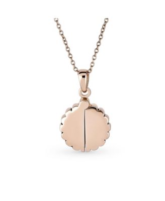 My SUNSHINE Words Sunflower Open Locket Pendant Rose Gold Plated Sterling Silver