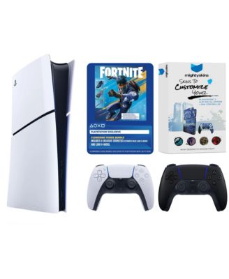 PlayStation 5 Digital Fortnite Flowering Chaos Bundle with Extra Controller and MightySkins Code