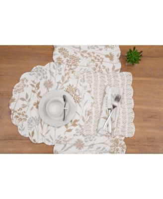 Carmella Timeless Botanical Fields Quilted Table Runner 14" x 51