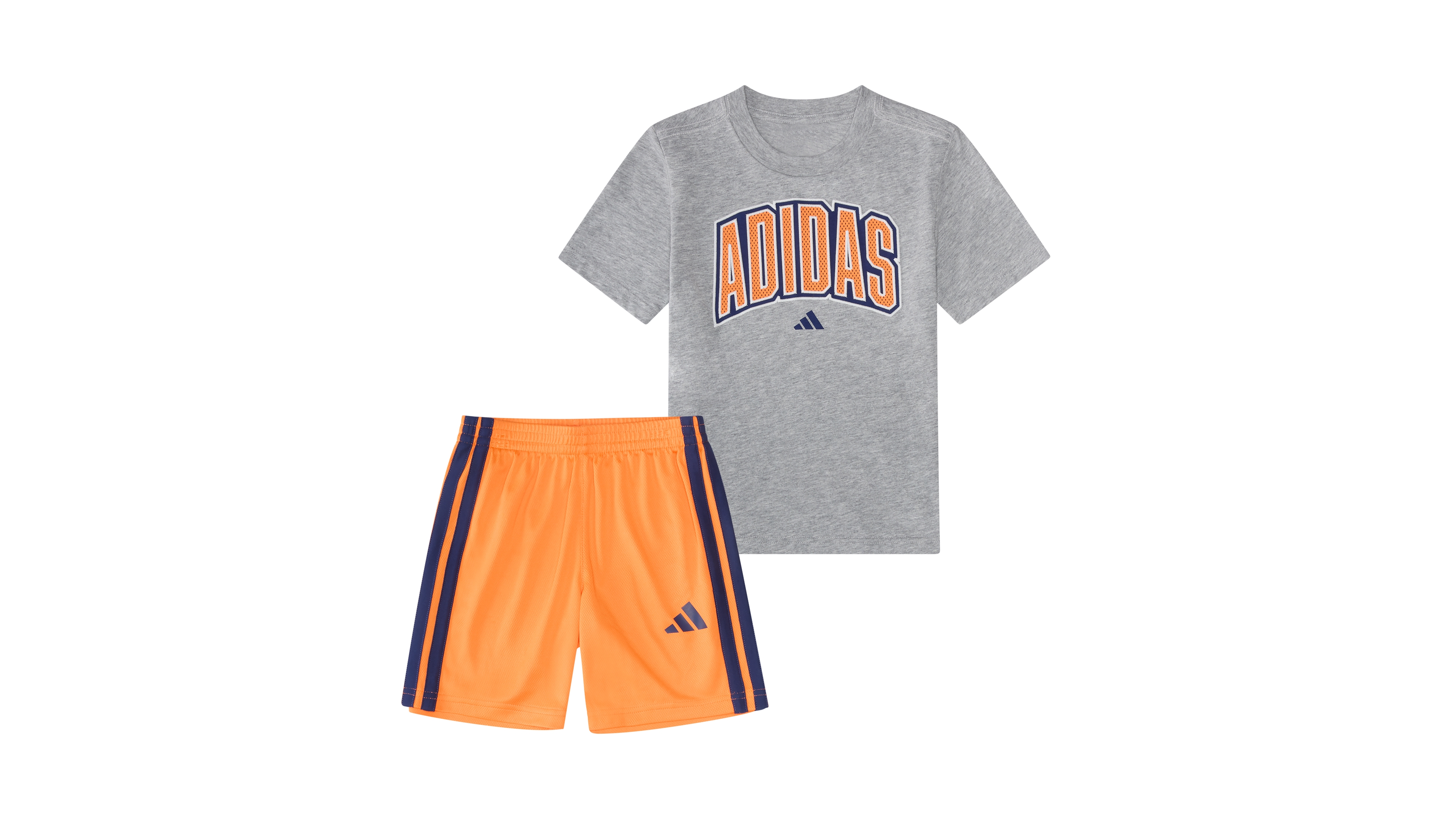 adidas Baby Boys' Short-Sleeve Graphic T-Shirt and 3-Stripe Shorts, 2-Piece Set