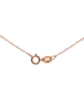 Rose Amethyst (2-1/3 ct. t.w.) & Diamond (1/20 ct. t.w.) Pendant Necklace in 14k Rose Gold