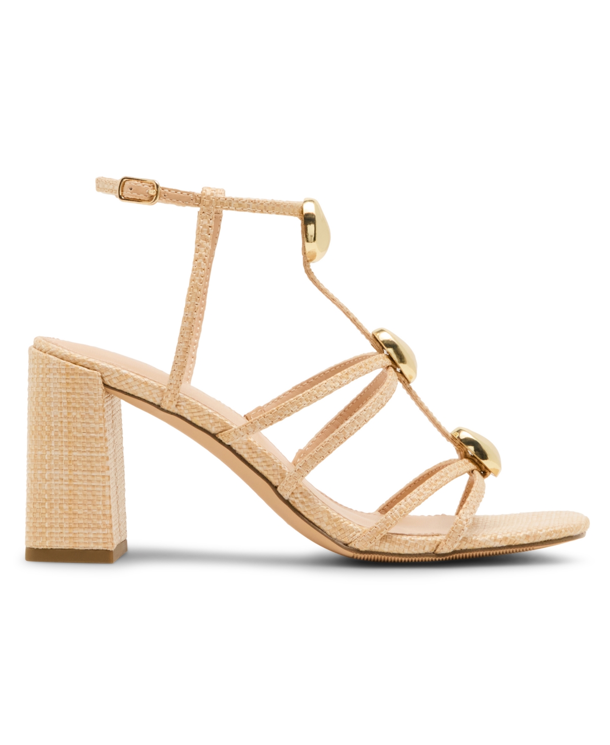 Madden Girl Women's Layla Embellished Strappy Block Heel Sandals