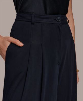 Women's Pleated Zip-Fly Pants