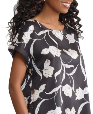 Women's Boat Neck Short-Sleeve Top