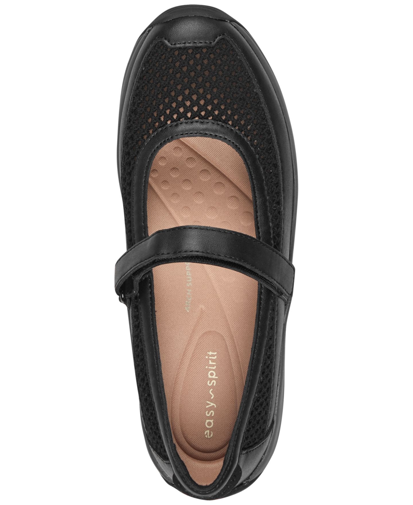 Обувь Easy Spirit Women's Briana Mary Jane Walking Shoes, цвет: Чёрный сетчатый — фото 4