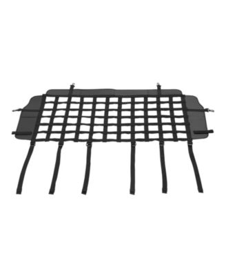 Dog Car Barrier Mesh Net for Jeep Wrangler JK 2007–2017 & JL 2018–2024, Rear Cargo Pet Divider, Tear-Resistant Polyester, Easy Install