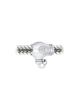 Hair Stylist Beaty Salon Blow Dryer Charm Bead Sterling Silver For Bracelet