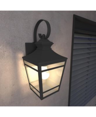 Large Outdoor Wall Lights for House, 16.5inch Exterior Lighting Fixtures Wall Mount Outdoor Porch Lights Waterproof Black Outdoor