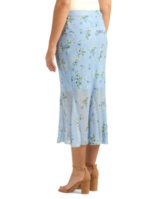 Juniors' Printed Pencil Skirt