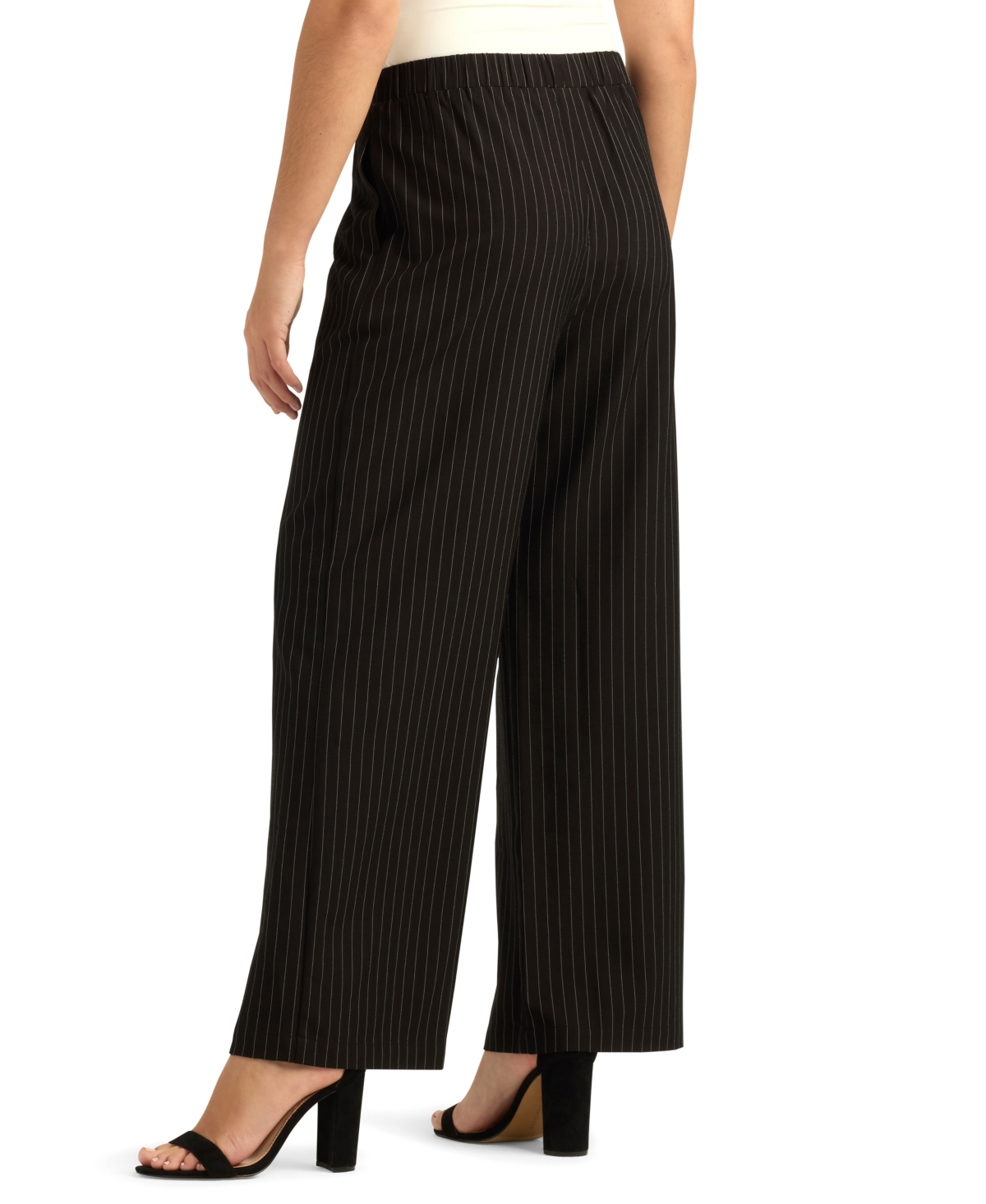 Bcx Juniors' Pinstriped Tropical Pull-On Pants