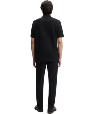 Men's Mercerized Cotton Basket Weave Polo Shirt