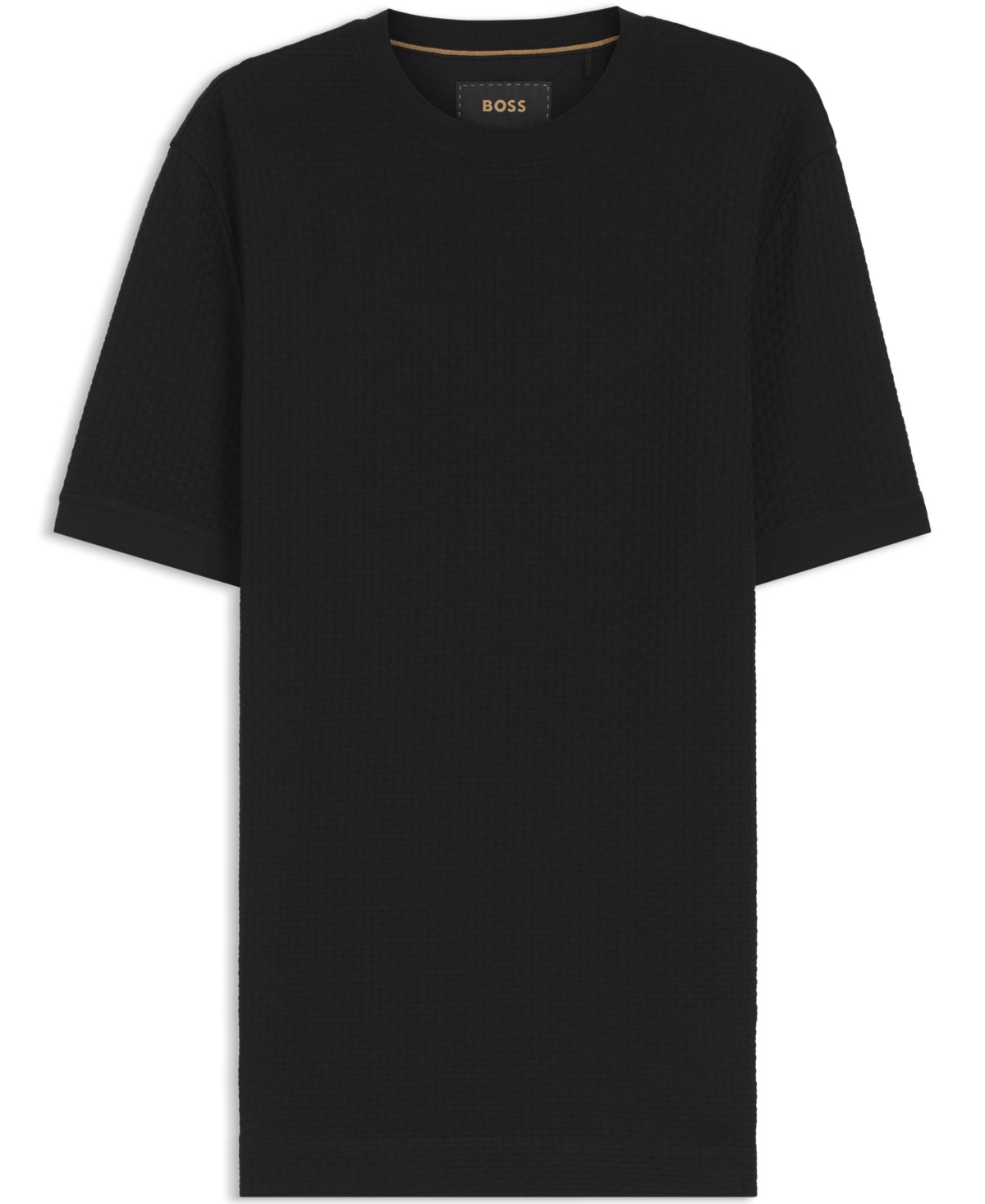 Boss by Hugo Men's Mercerized Cotton Basket Weave T-Shirt