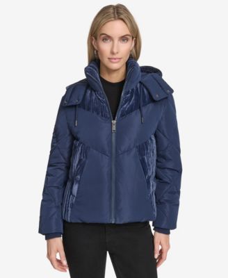 Women's Tayte Mixed Media Hooded Puffer Jacket