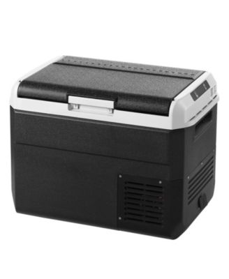 31.7QT/30L 12 Volt Car Refrigerator, Portable Electric Cooler, -4 68  Adjustable Temperature, 12/24V DC and 100-240V AC