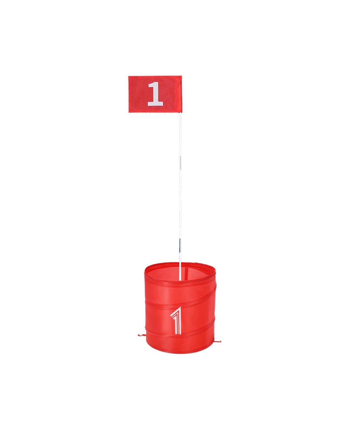 Детские игрушки HONGGE Portable Nine-Hole Golf Yard Game Set with Adjustable Tee Positions, Ages 6+, цвет: Красный — фото 1