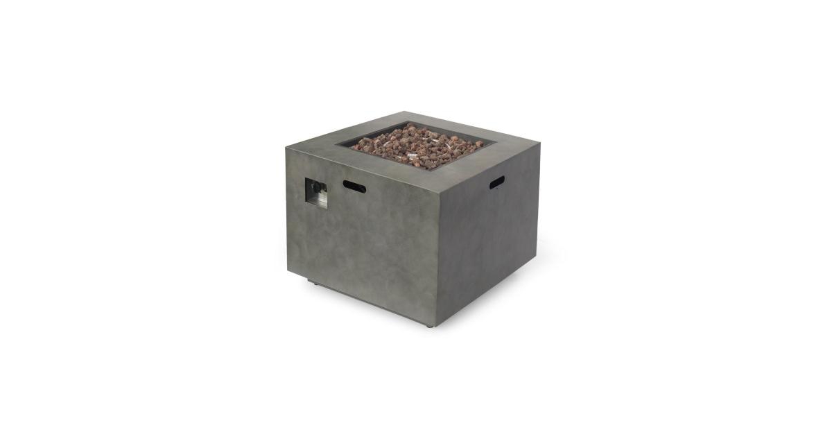 Flynama Square Iron Fire Pit-50 000 Btu