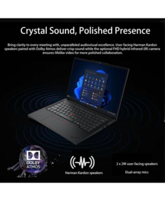 ThinkPad E14 14" Traditional Laptop Intel Core 7 32GB RAM Intel Graphics 1TB SSD Storage Windows 11 Pro 60Hz - Black