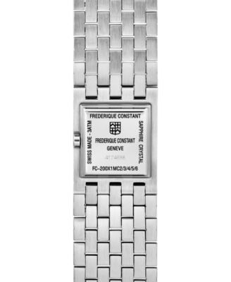 Women's Manchette Silver-Tone Stainless Steel Bracelet Watch, 25.7mm