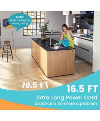 1400W Handheld Steam Cleaner with 14-Piece Accessory Kit and Child Lock