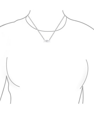 Inspirational Message Words MOM Heart Pendant Mother Necklace Sterling Silver