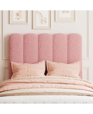 Easy Assembly Twin Size Boucle Upholstered Bed Frame Space Saving, for Living Room, Guest Room