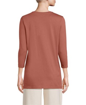 Women's Tall 3/4 Sleeve Cotton Supima Tunic