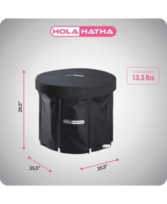 120 Gal Cold Water Ice Bath Tub, Portable Plunge Recovery Tub with Lid