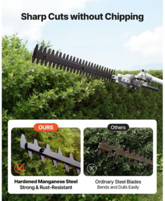 26CC 6-in-1 2-Cycle Gas Trimmer Tool Set, Hedge & String Trimmer, Brush Cutter, Edger, Pole Saw, Extension Pole, Gear Set