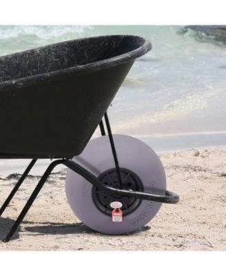 2-Pack 13" Beach Balloon Wheels, TPU Replacement Sand Tires for Kayak Dolly, Canoe Cart and Buggy with Air Pump