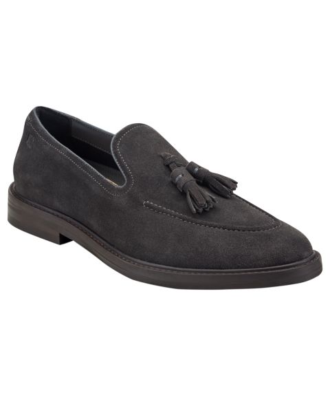Мужские туфли Kenneth Cole New York Madison Tassel Dress Slip-On, цвет: Угольный замшевый
