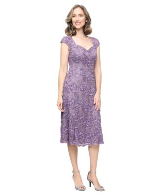 Women's Sweetheart-Neck Lace Sequin Soutache Dress