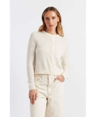 Women's Pure Cashmere Summer Cropped Cardigan