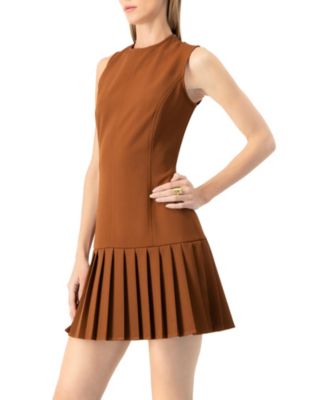 Women's Pleated Women;s Short Dress