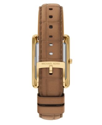 Women's Essex Three-Hand Brown Leather Watch, 26x36.5mm