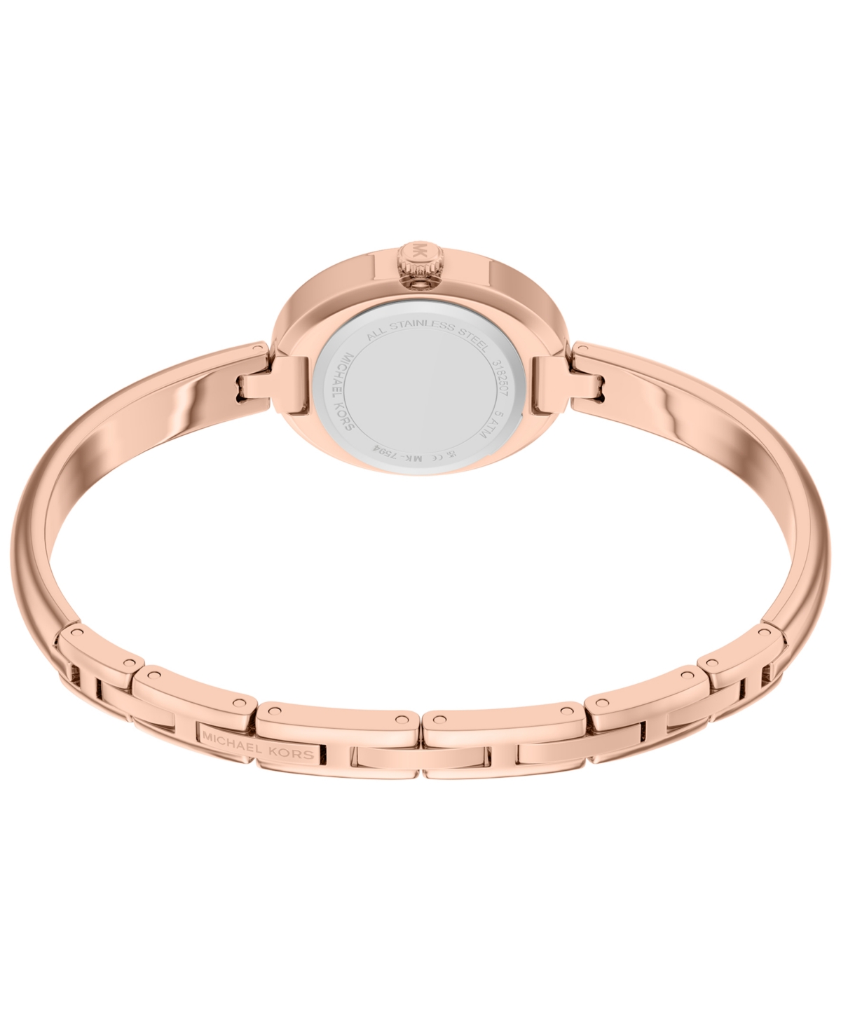Michael Kors Women's Maude Three-Hand Rose Gold-Tone Stainless Steel Watch, 21mm