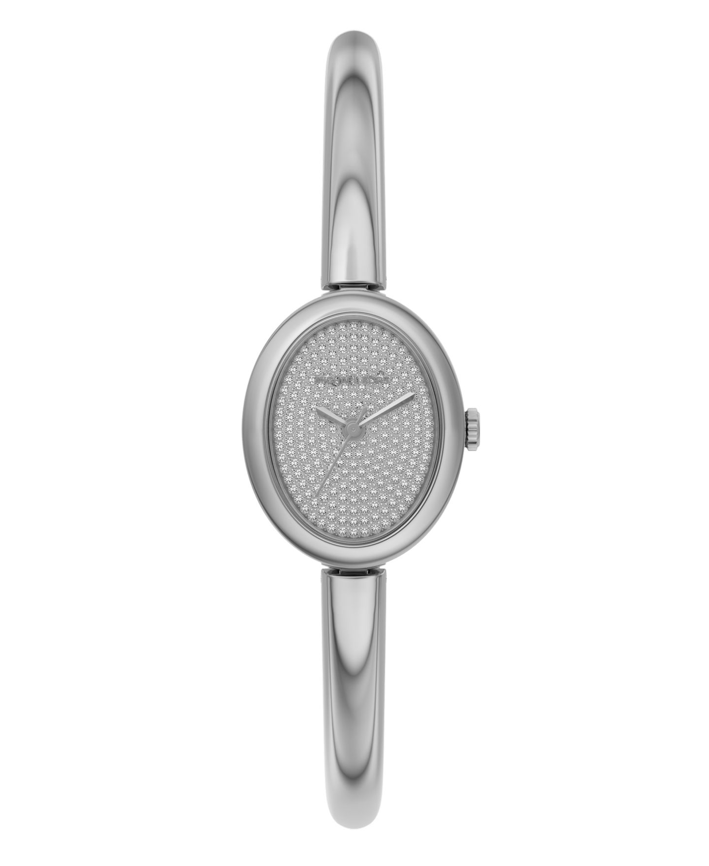 Женские часы Michael Kors Maude Three-Hand Silver-Tone Stainless Steel Watch, 21mm — фото 1