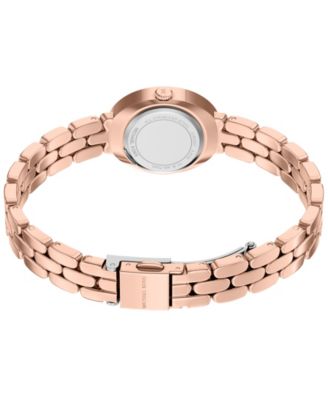 Women's Maude Three-Hand Rose Gold-Tone Stainless Steel Watch and Bracelet Set, 21MM