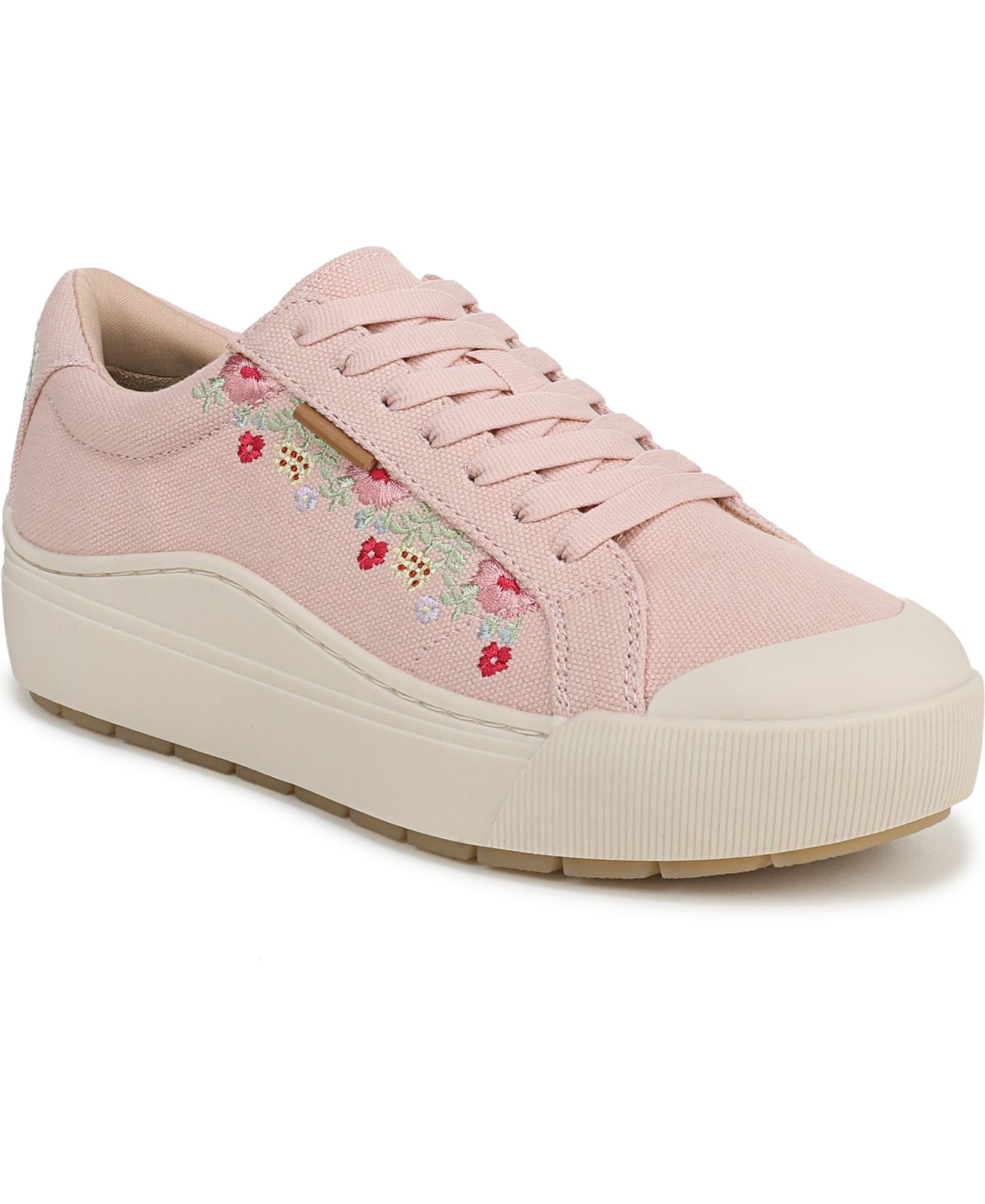 Женские кроссовки Dr. Scholl's Time Off Lace Up Platform, цвет: Пудровый розовый — фото 1