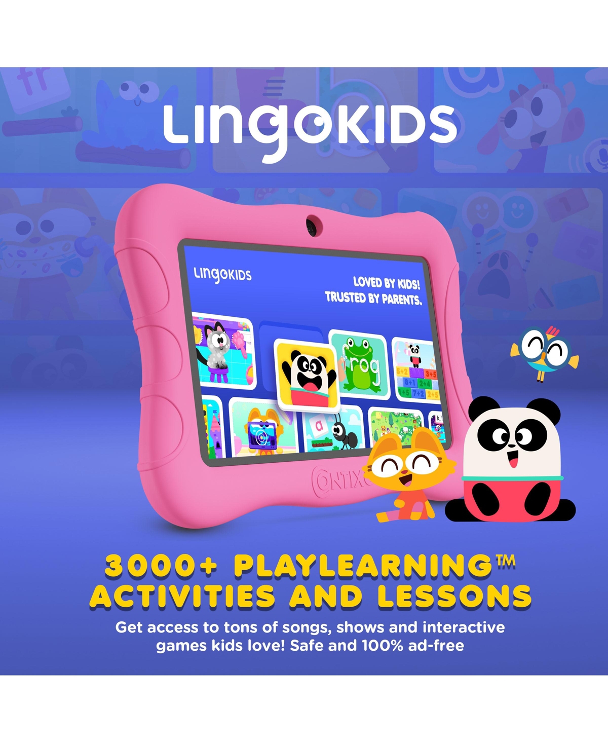 Contixo 7" Android Kids Tablet 32GB, Includes 50+ Disney Storybooks & Stickers, Protective Case with Kickstand, (2024 Model)